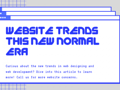 New Normal Business Website Trends You Need to Consider